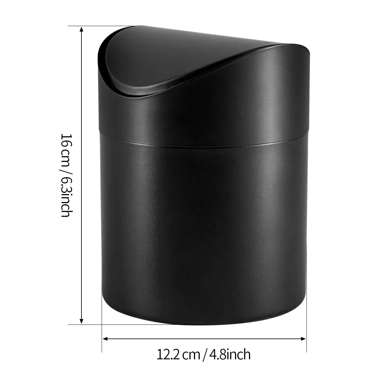 Mini poubelle de bureau 1,3 L avec couvercle pivotant slide 7