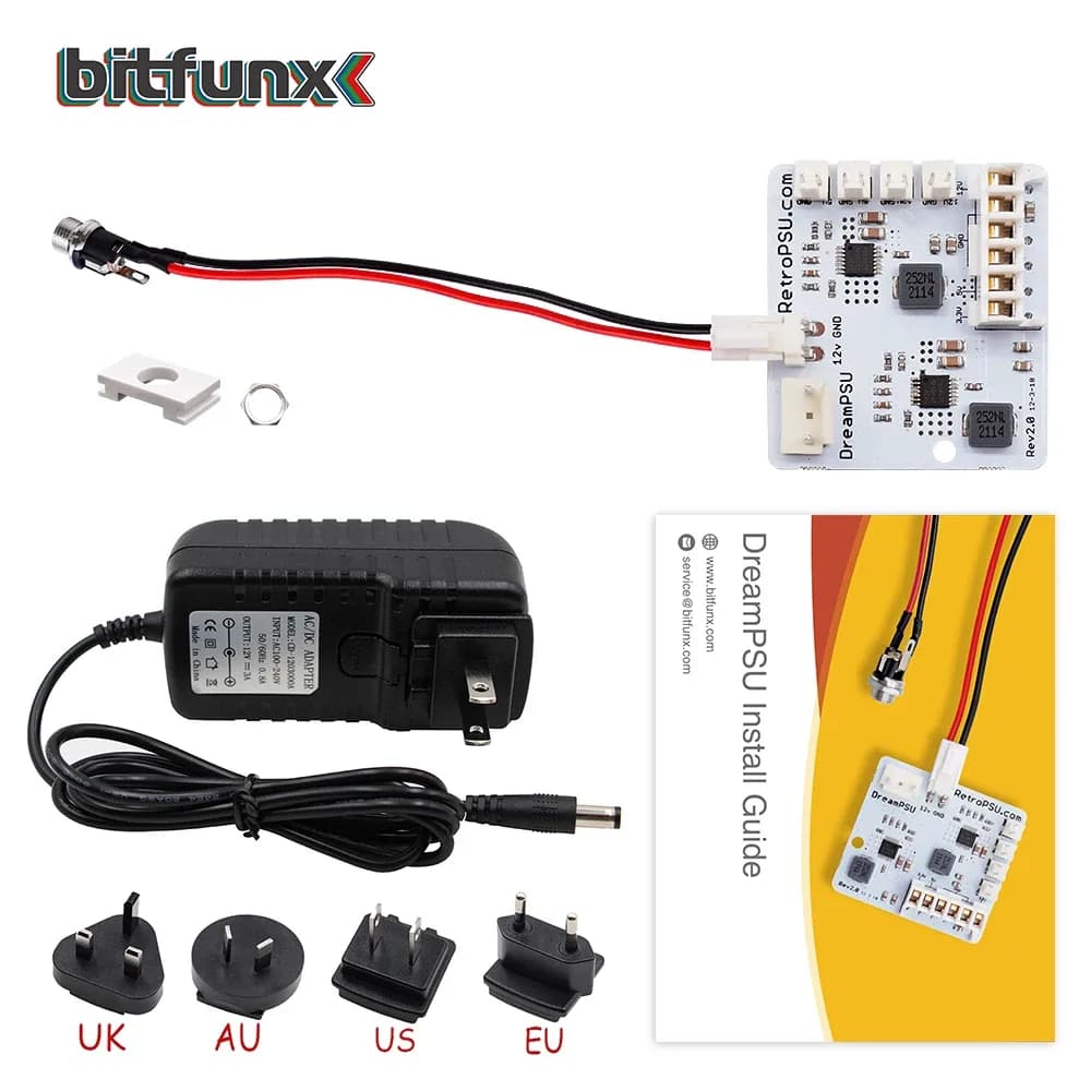 Bitfunx DreamPSU Rev2.0 - Alimentation 12V pour SEGA Dreamcast