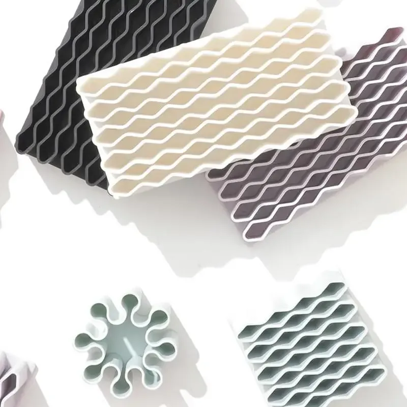 Porte-stylo et organisateur de bureau ondulé en silicone