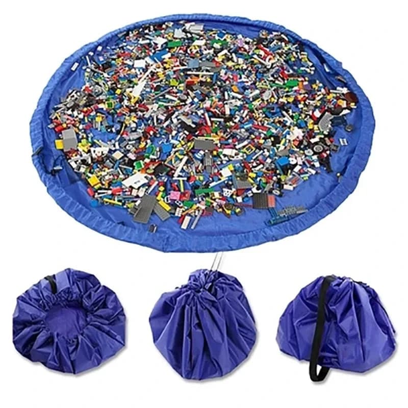 Sac de rangement et tapis de jeu 2-en-1 pour jouets d'enfants - Image 1