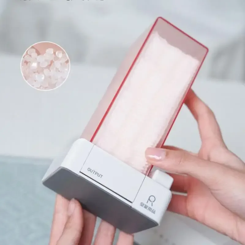 Distributeur automatique de cotons démaquillants anti-poussière slide 4
