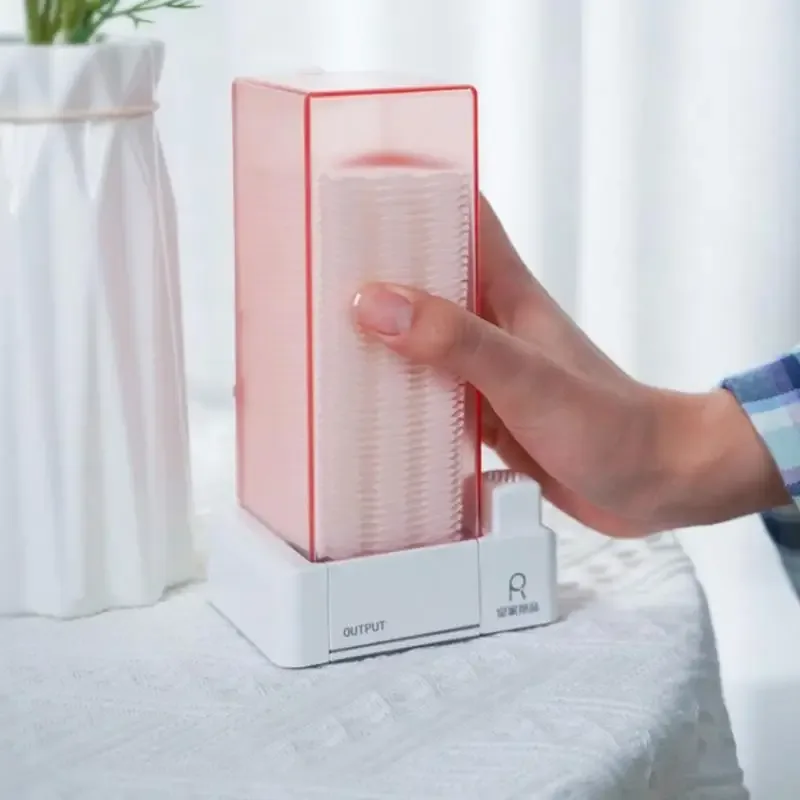 Distributeur automatique de cotons démaquillants anti-poussière slide 3