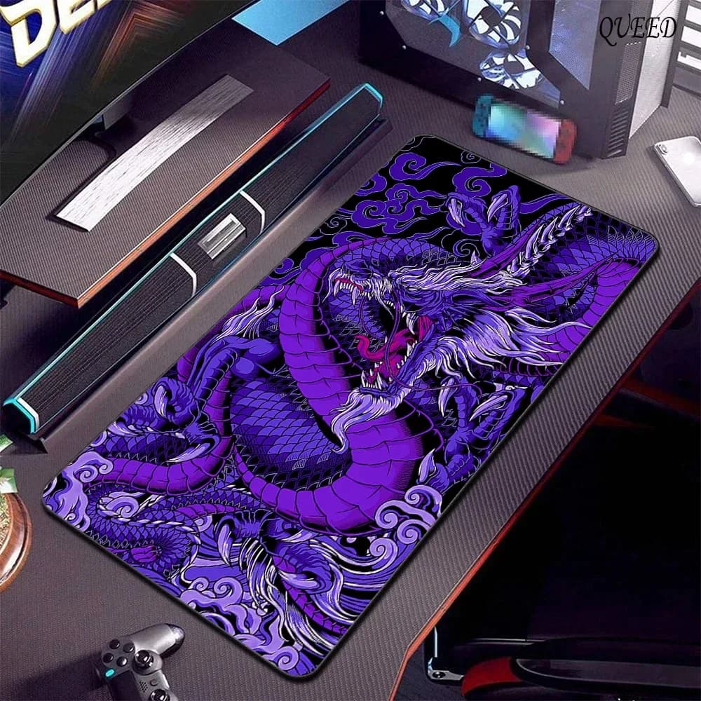 Tapis de souris gaming XXL motif Dragon - 800 x 300 mm - Image 3