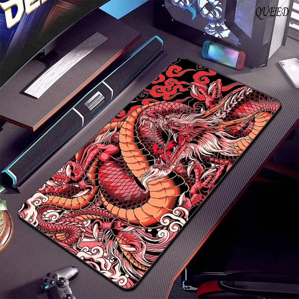 Tapis de souris gaming XXL motif Dragon - 800 x 300 mm - Image 5