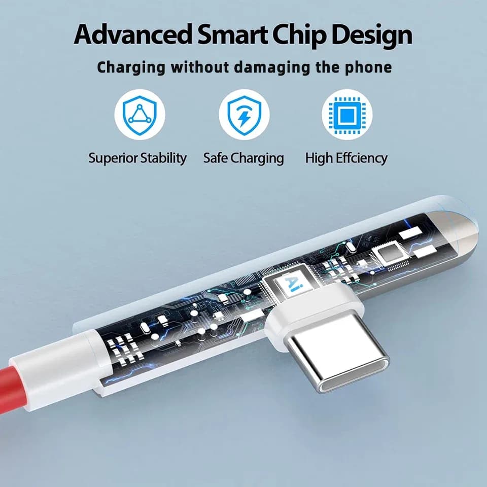 Câble USB-C OnePlus SuperVOOC 100W - Connecteur coudé à 90° - Image 5