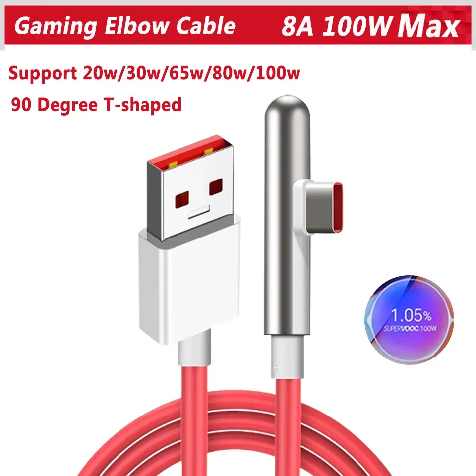 Câble USB-C OnePlus SuperVOOC 100W - Connecteur coudé à 90° slide 8