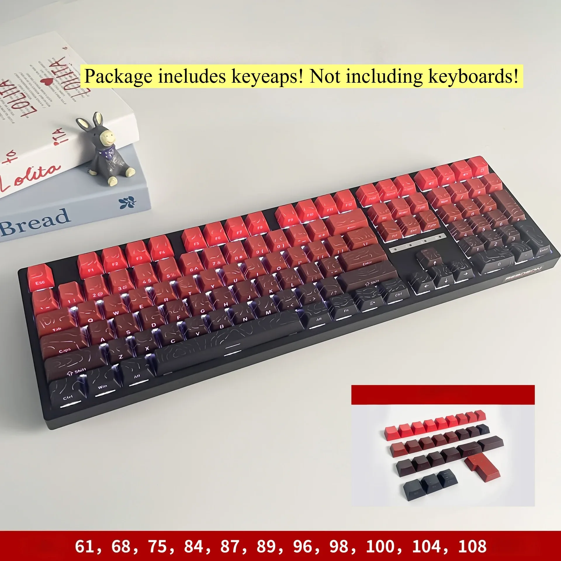 Set de Touches PBT Profil Cherry - Dégradé Violet et Vert Translucide slide 10