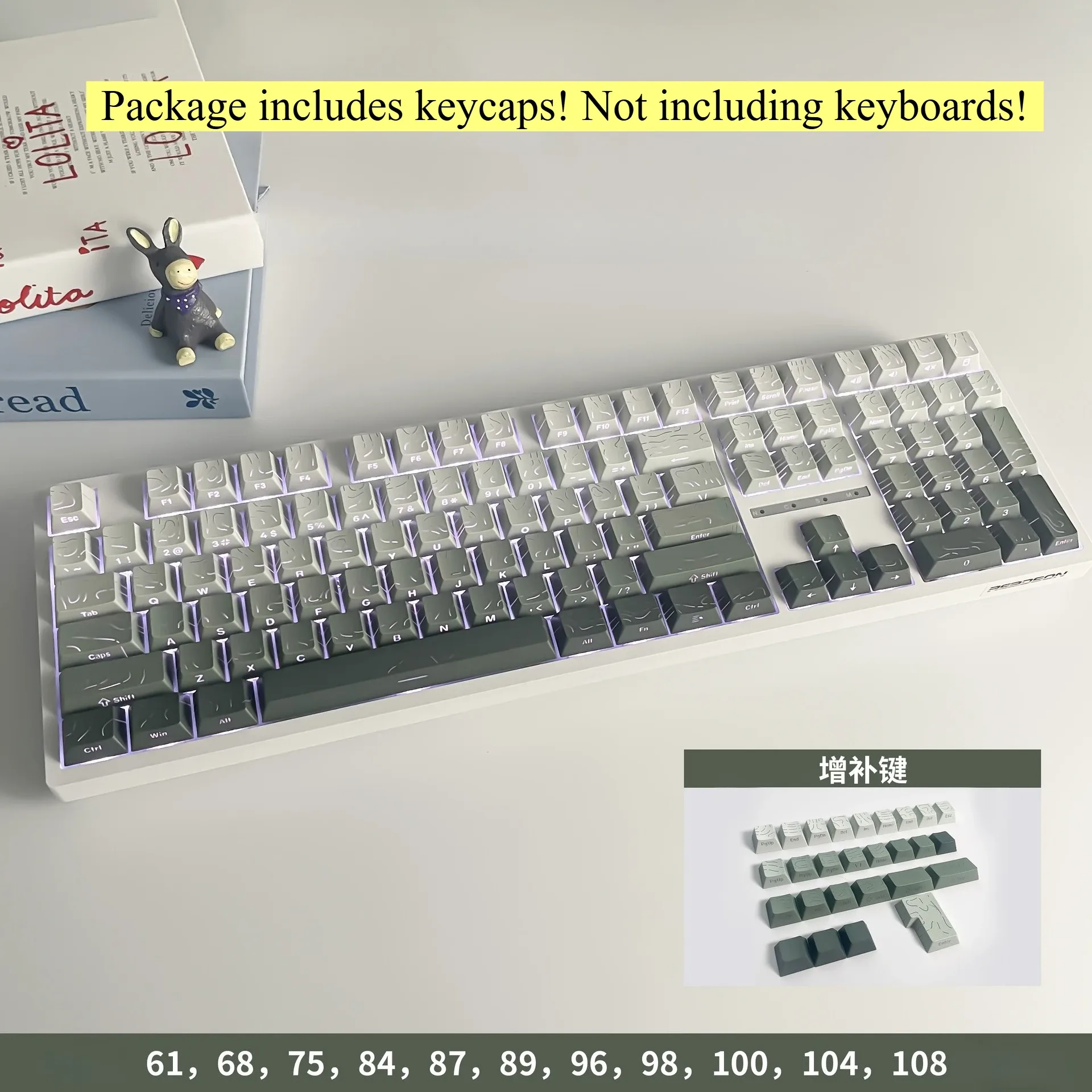 Set de Touches PBT Profil Cherry - Dégradé Violet et Vert Translucide slide 7