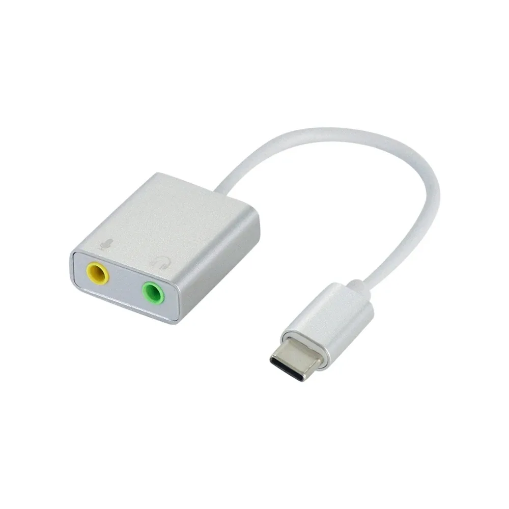 Adaptateur Carte Son Externe USB-C vers Jack 3,5 mm avec Son Surround 7.1 - Image 1