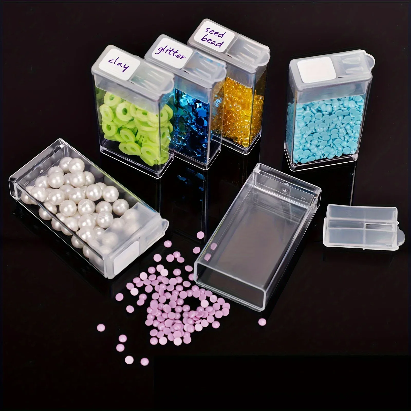 Boîte de rangement à compartiments pour peinture diamant et accessoires de bijoux slide 4