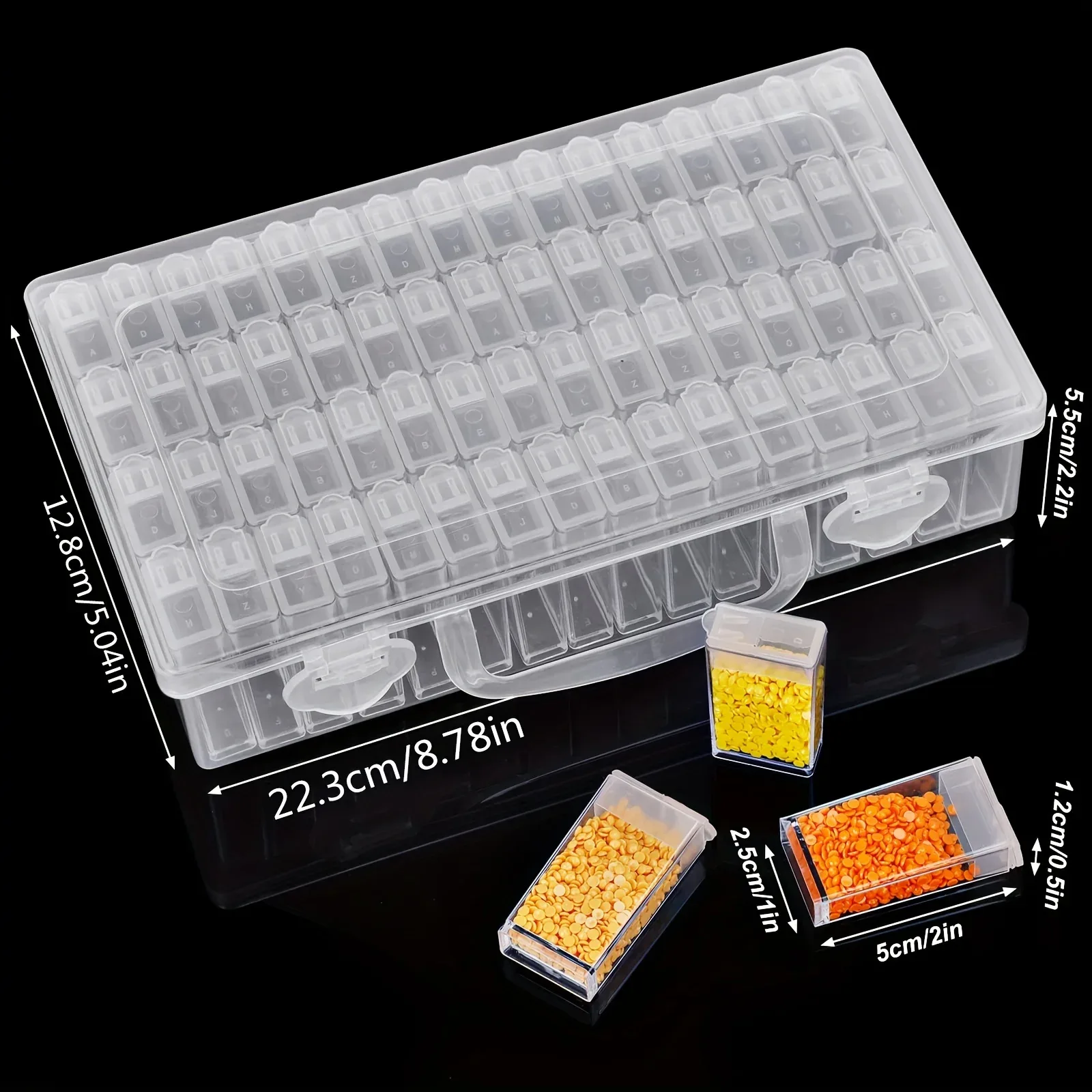 Boîte de rangement à compartiments pour peinture diamant et accessoires de bijoux slide 3