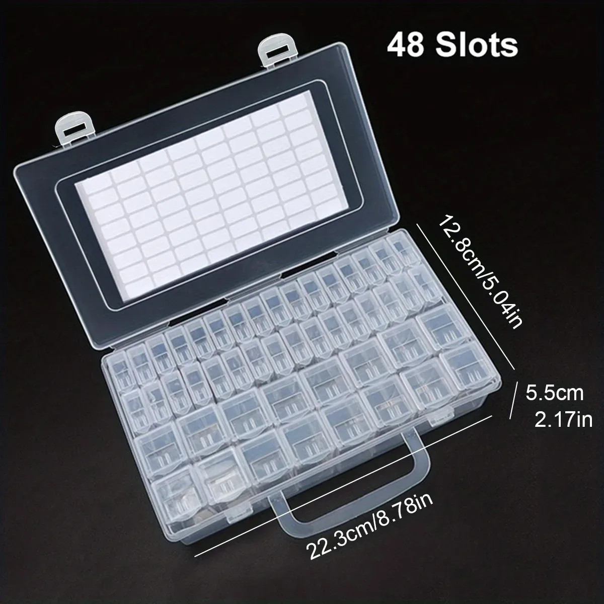 Boîte de rangement à compartiments pour peinture diamant et accessoires de bijoux slide 10