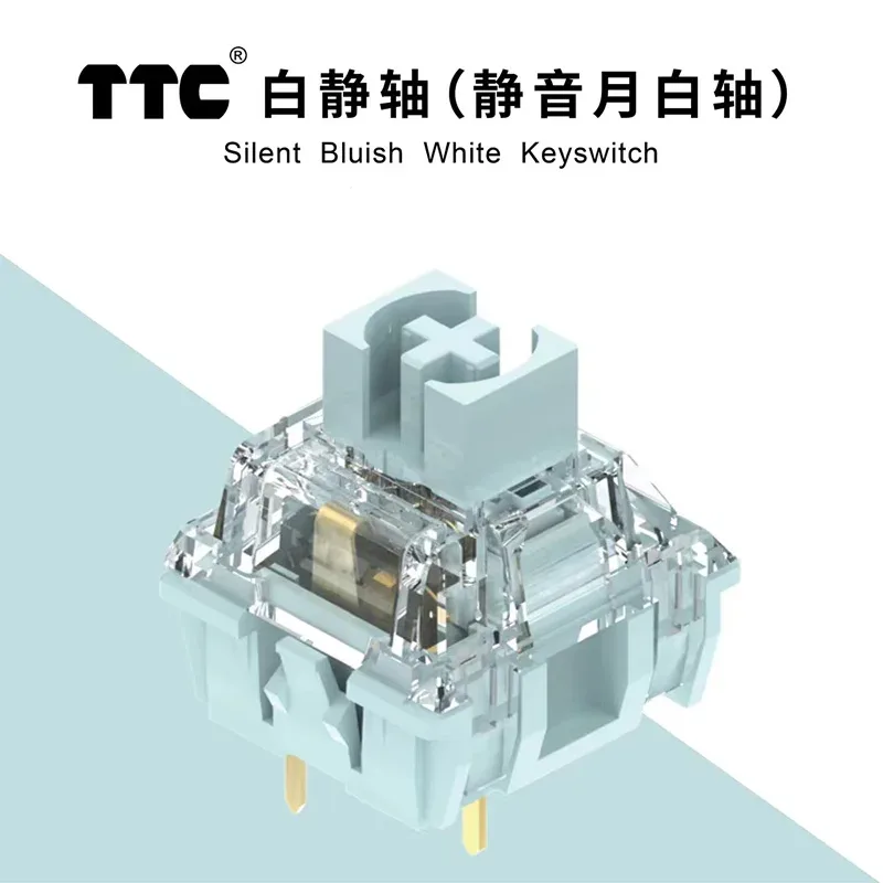 Interrupteur Tactile pour Clavier Mécanique - 3 Broches, 42gf, Double Ressort, Silencieux