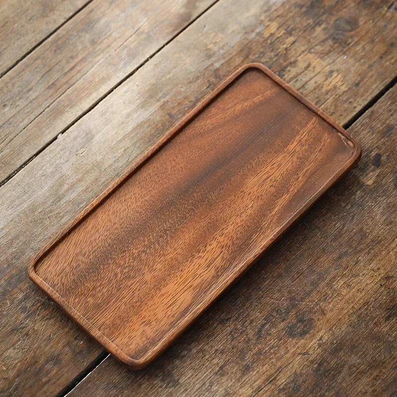 Plateau de service en bois naturel slide 2