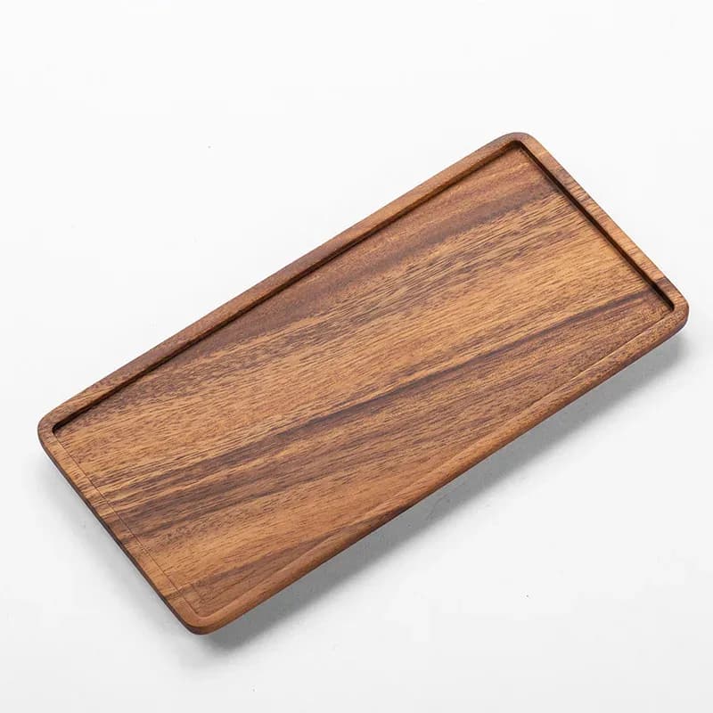 Plateau de service en bois naturel slide 6