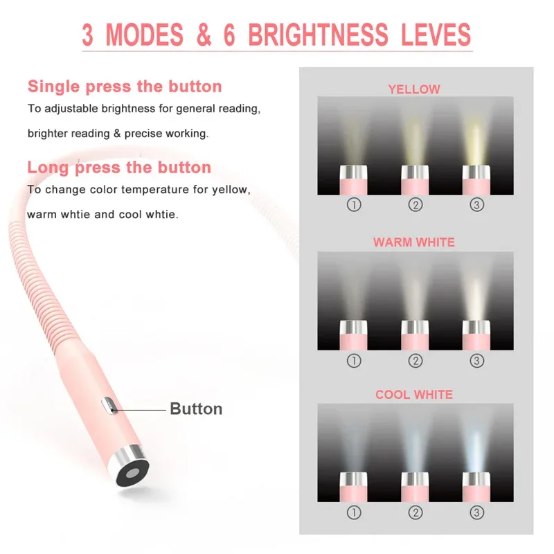 Lampe de lecture tour de cou LED rechargeable - Image 3