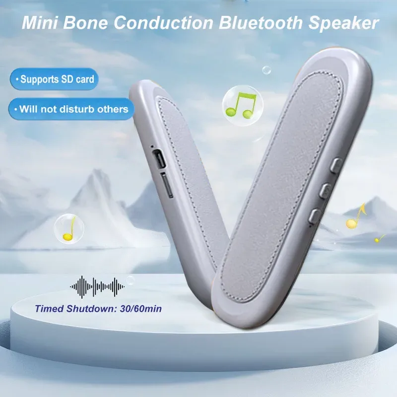 Haut-parleur Bluetooth à conduction osseuse sous l'oreiller avec lecteur MP3 et arrêt automatique - Image 3