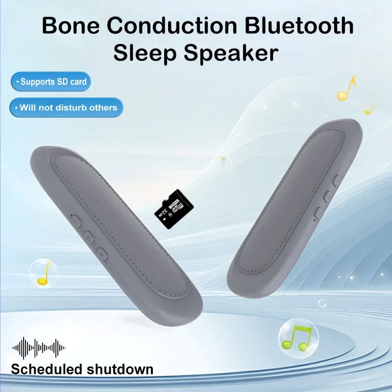 Haut-parleur Bluetooth à conduction osseuse sous l'oreiller avec lecteur MP3 et arrêt automatique - Image 1