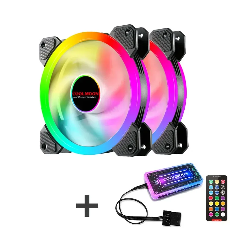 Ventilateur de boîtier PC RGB 120 mm silencieux avec télécommande IR slide 8