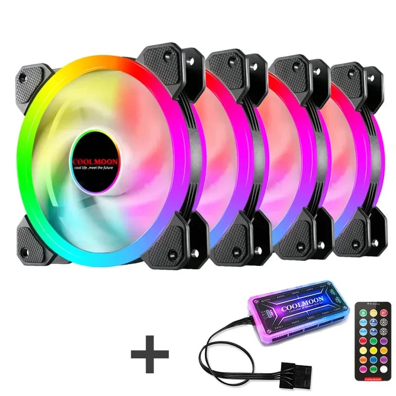 Ventilateur de boîtier PC RGB 120 mm silencieux avec télécommande IR slide 9