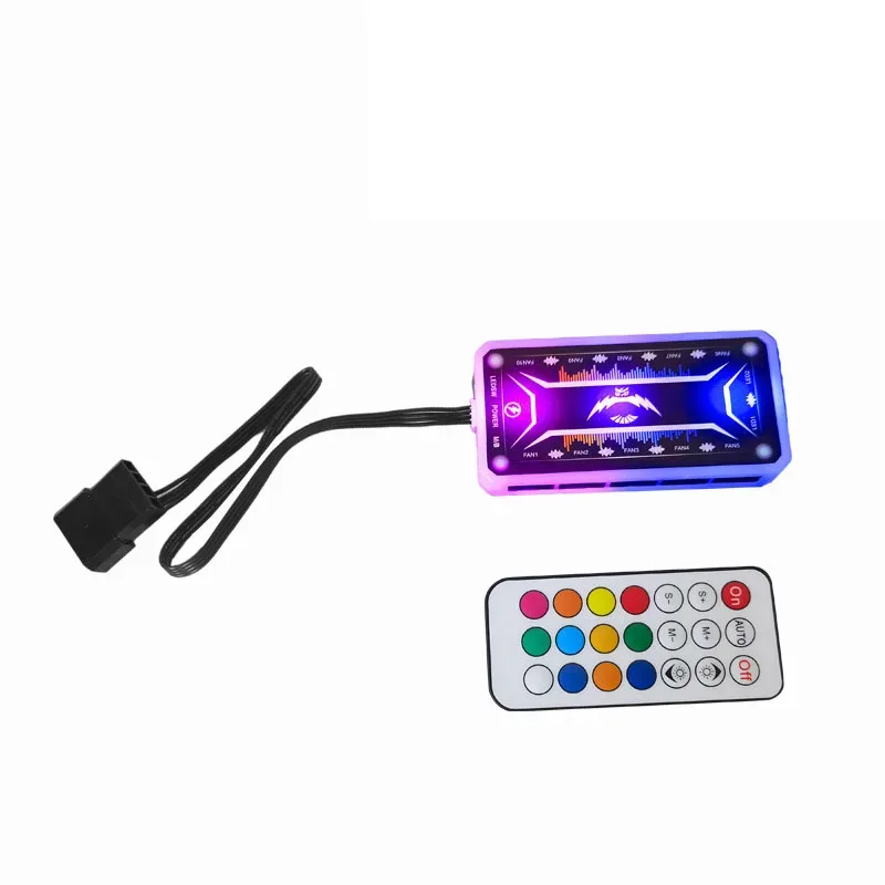 Ventilateur de boîtier PC RGB 120 mm silencieux avec télécommande IR slide 11