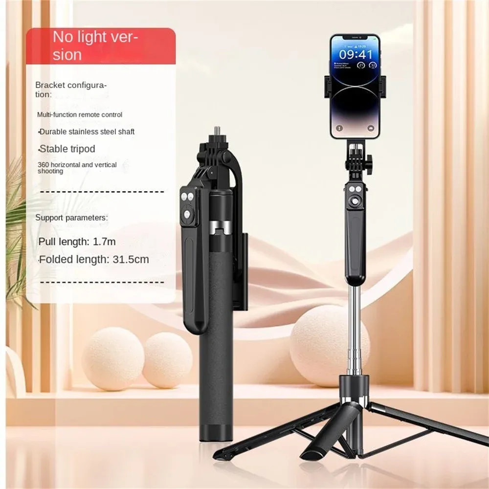Trépied et perche à selfie Bluetooth avec télécommande pour smartphone et appareil photo slide 8