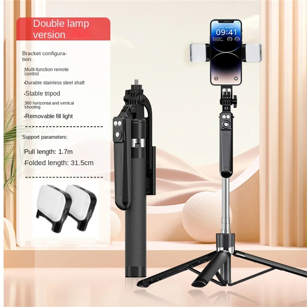 Trépied et perche à selfie Bluetooth avec télécommande pour smartphone et appareil photo slide 7