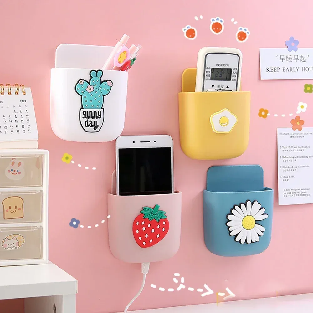 Support mural auto-adhésif pour stylos, télécommandes et téléphones portables