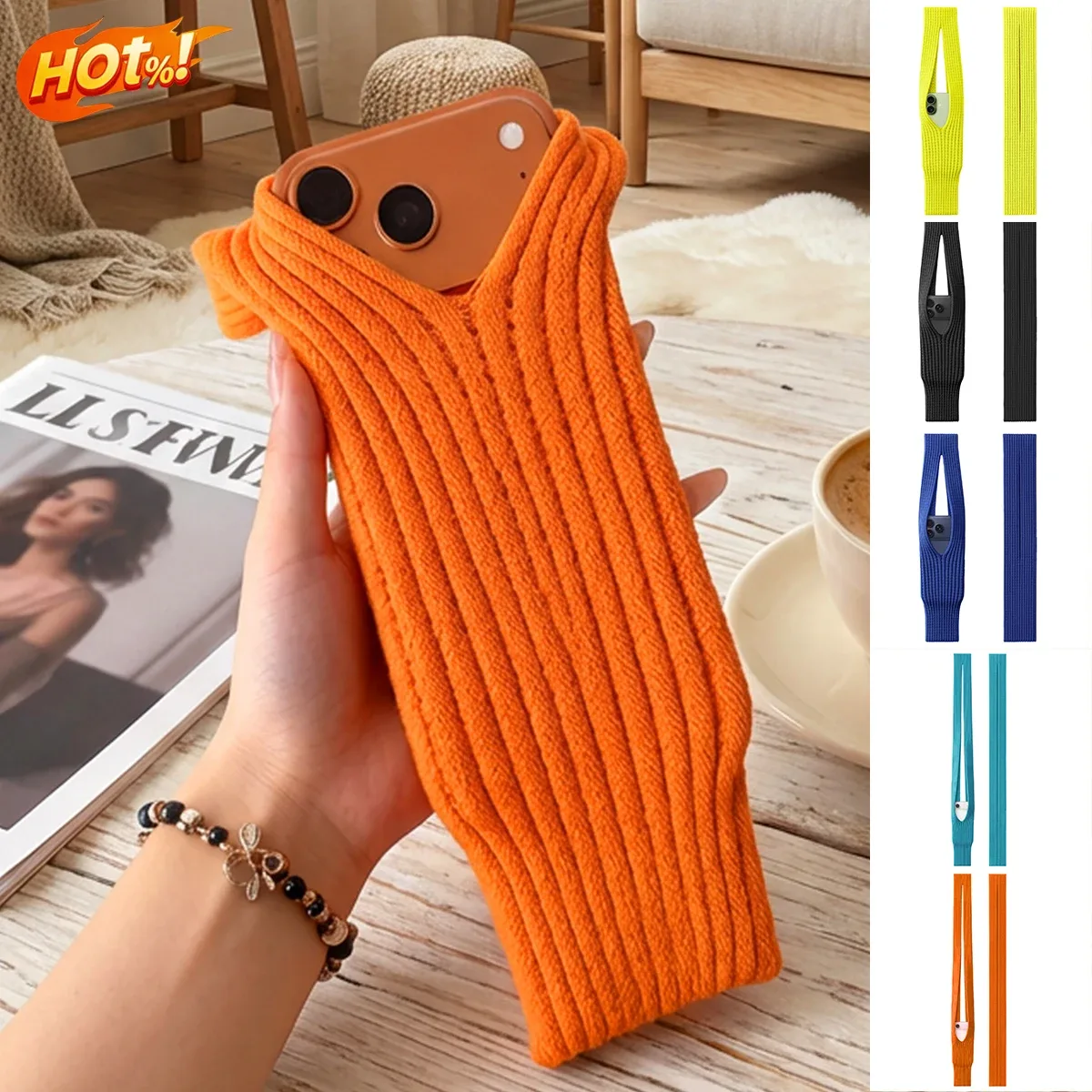 Mini sac à bandoulière tissé pour téléphone portable