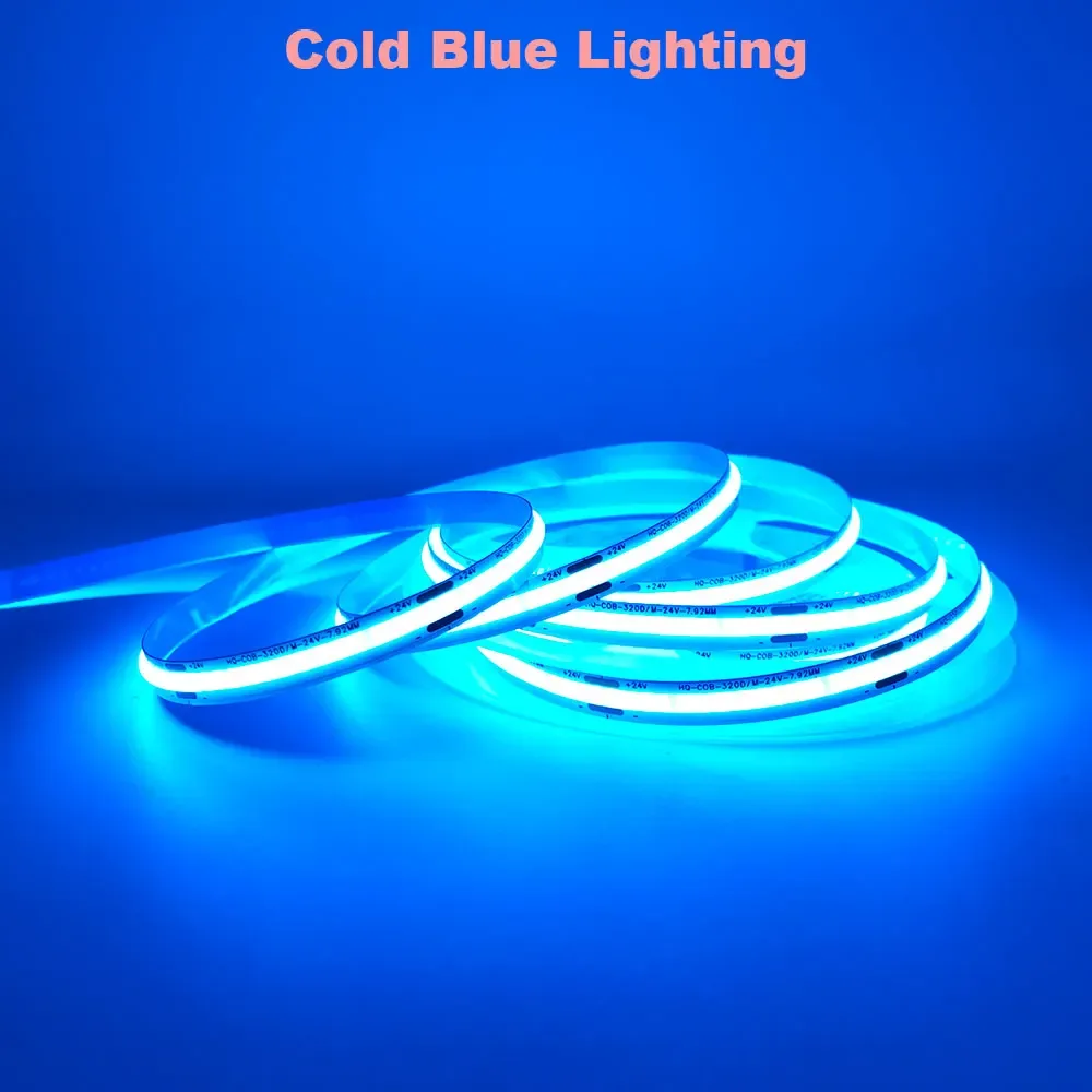 Ruban LED COB 12V/24V - Largeurs 5mm/8mm - Plusieurs coloris et températures de blanc slide 12