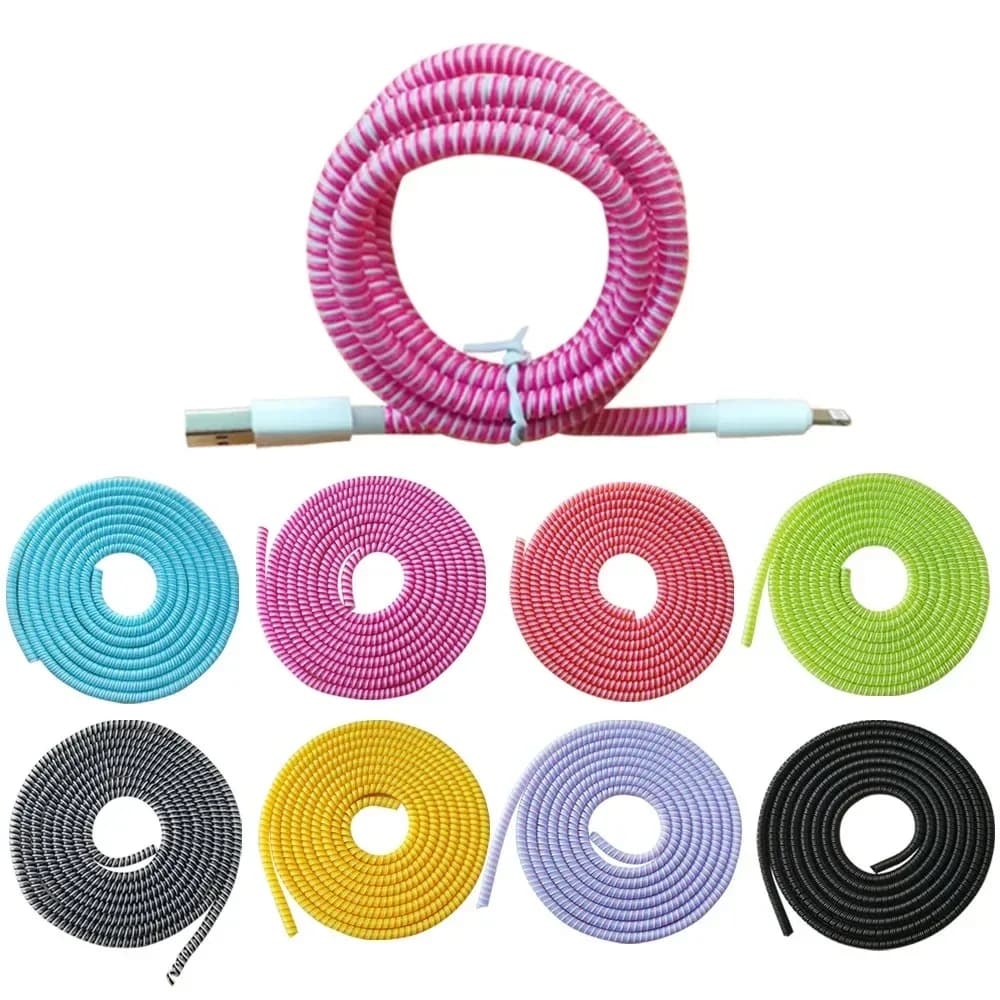 Protecteur de câble en spirale tricolore 140 cm - Image 2