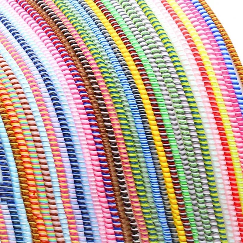 Protecteur de câble en spirale tricolore 140 cm - Image 1