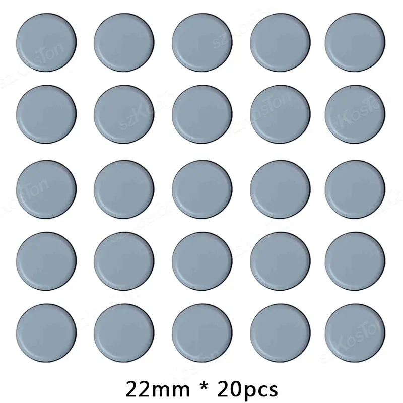 Lot de 20 patins glisseurs pour meubles - Protection anti-rayures pour pieds de table et chaise slide 7