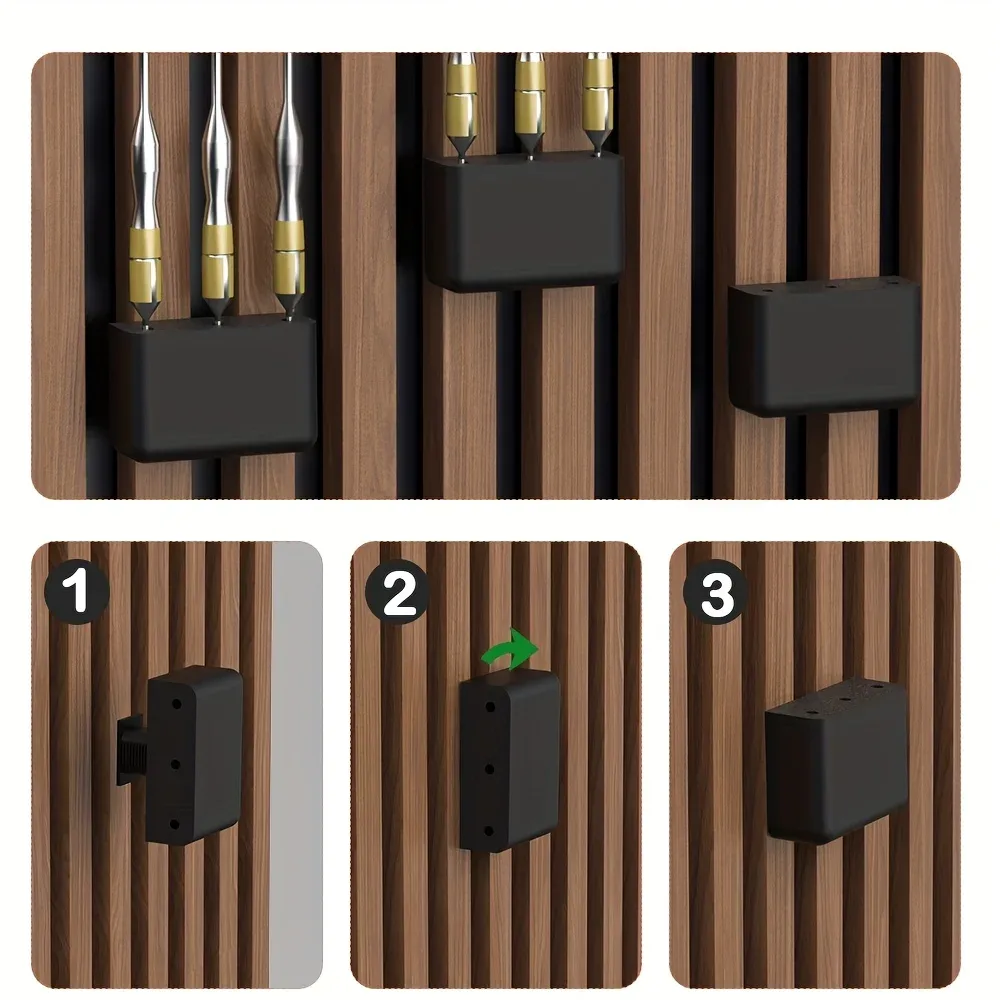 Support de cible de fléchettes sans perçage avec panneau insonorisant