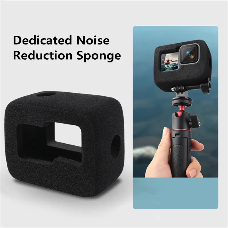 Bonnette anti-vent en mousse pour GoPro Hero 13, 12, 11, 10, 9 et Mini slide 3