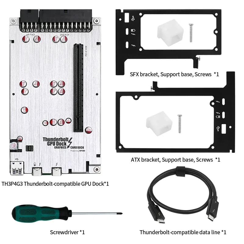 Station d'accueil pour carte graphique externe (eGPU) TH3P4G3 Thunderbolt 3/4 PCI-E x16 slide 2