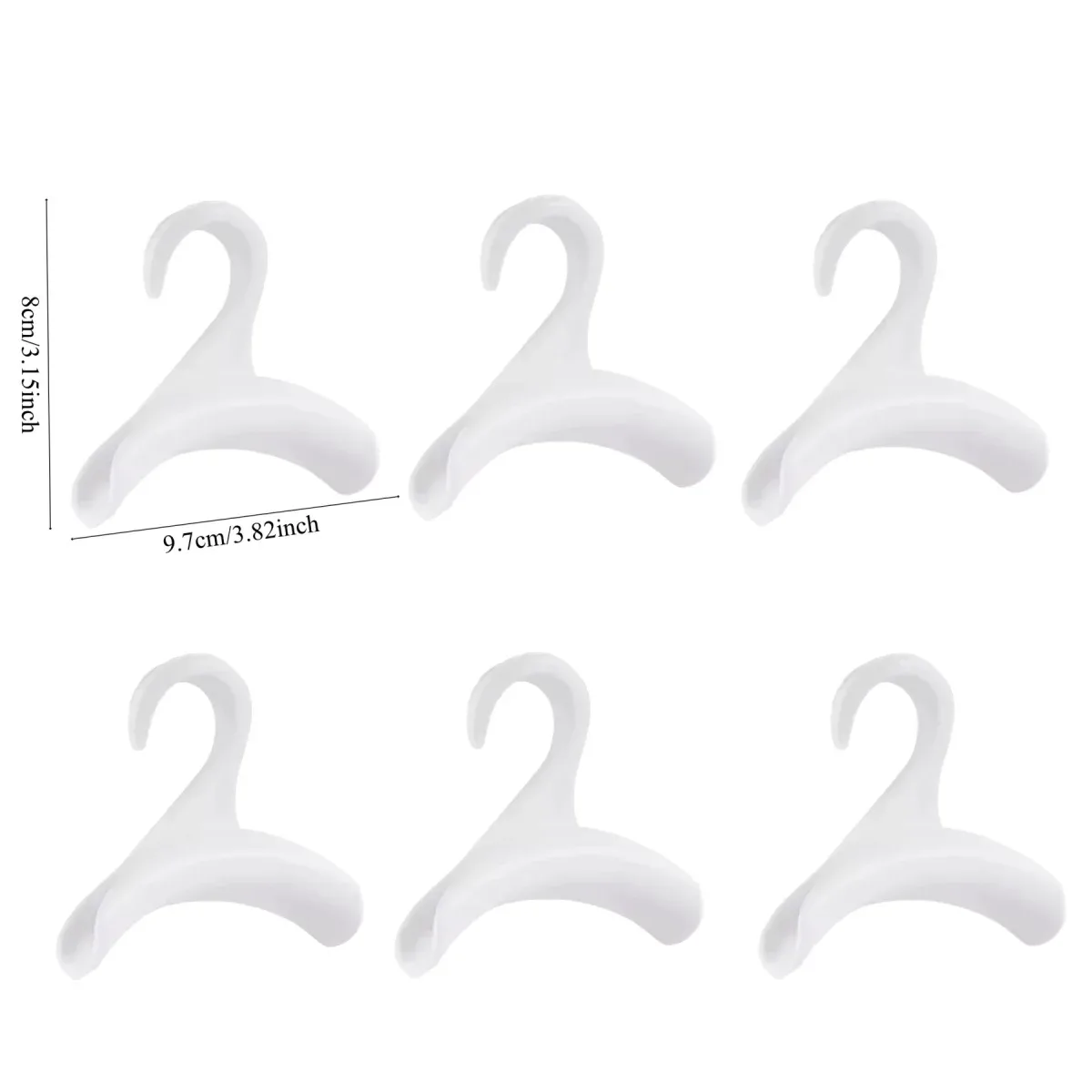 Lot de 6 supports de rangement arqués pour sacs à main et accessoires slide 9