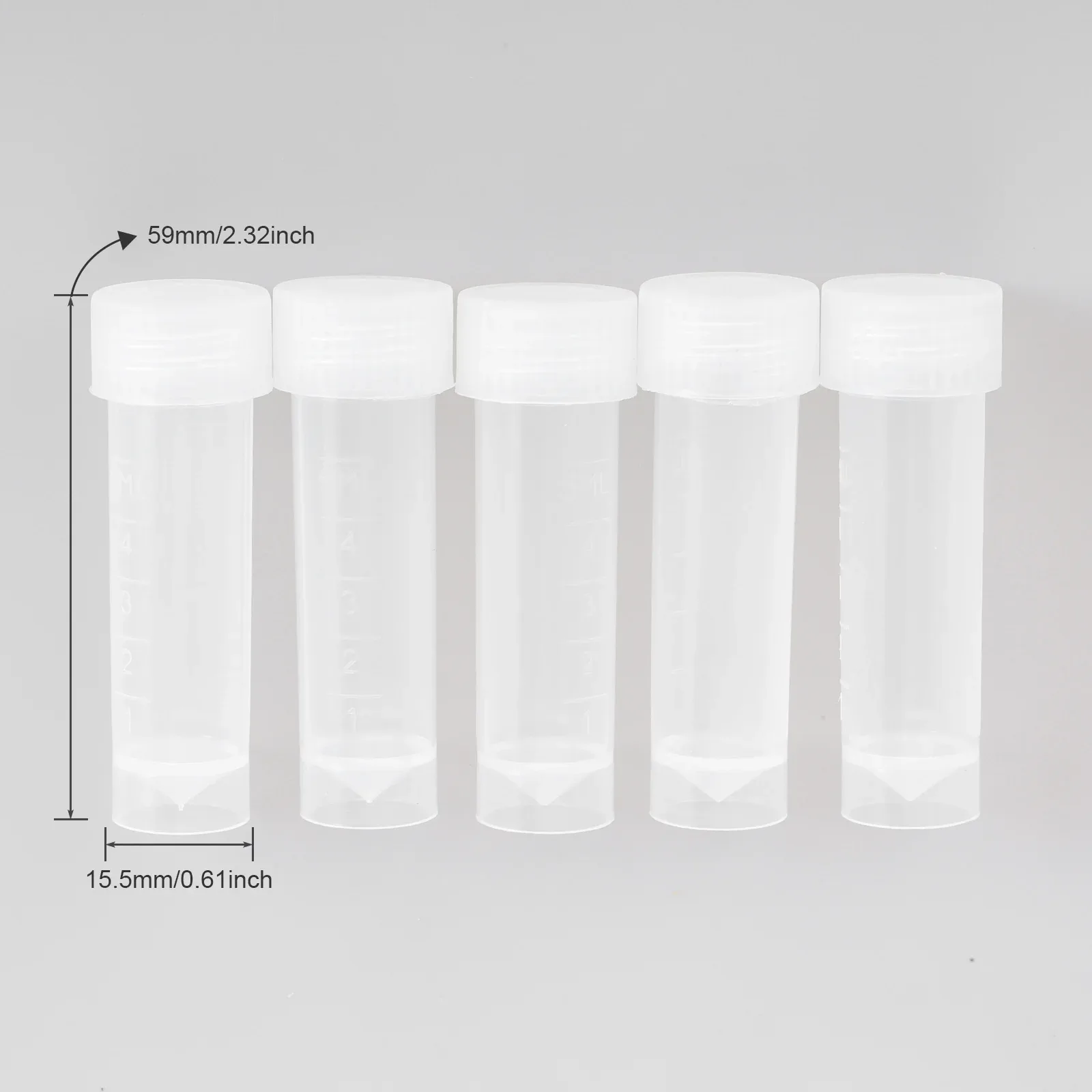 Lot de 5 flacons de rangement transparents pour broderie et couture slide 7