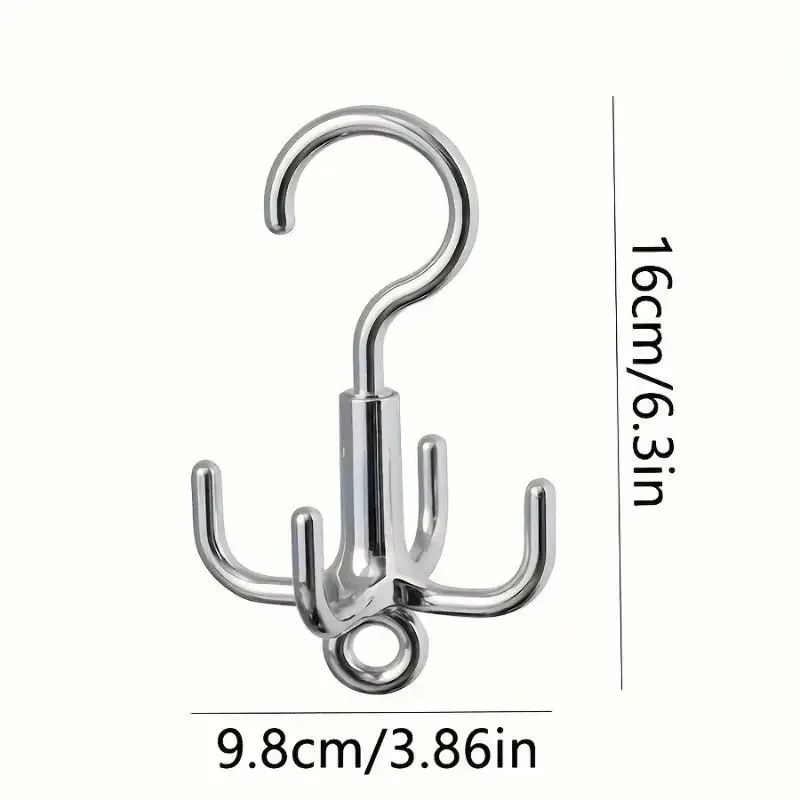Cintre rotatif 360° à 4 griffes pour accessoires et ceintures - Image 2