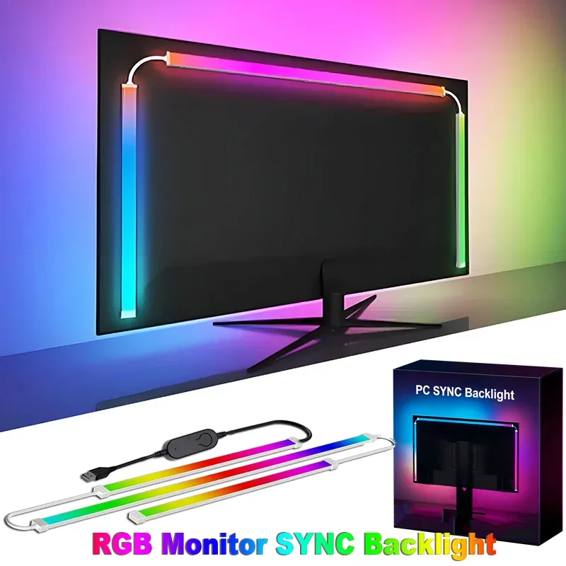 Rétroéclairage LED RGB pour écran PC avec synchronisation intelligente - Image 1