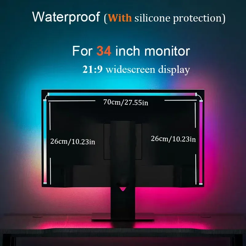 Rétroéclairage LED RGB pour écran PC avec synchronisation intelligente slide 7