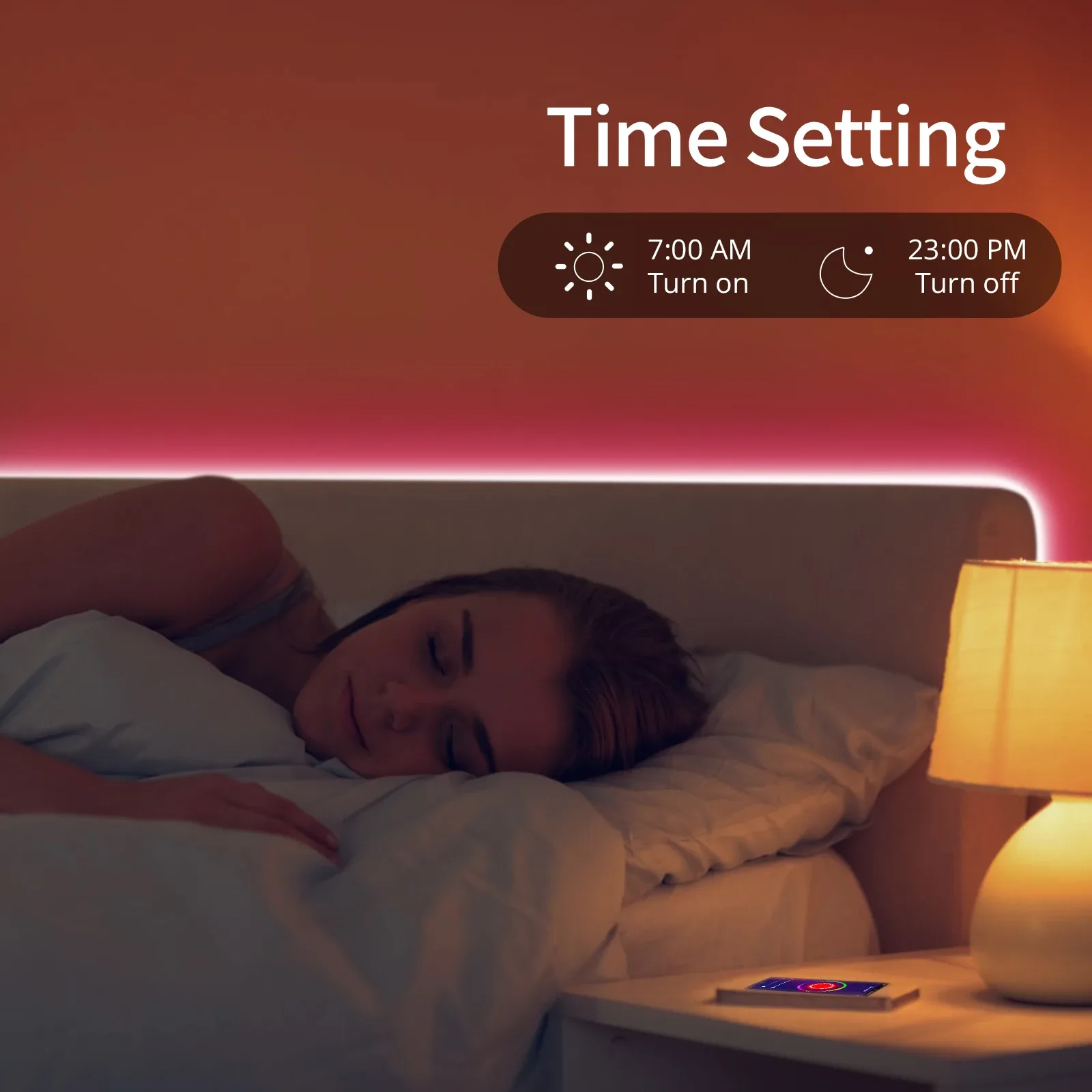 Ruban LED Néon Connecté RGB WiFi (12V-24V) avec Prise UE - Compatible Tuya & Smart Life slide 6