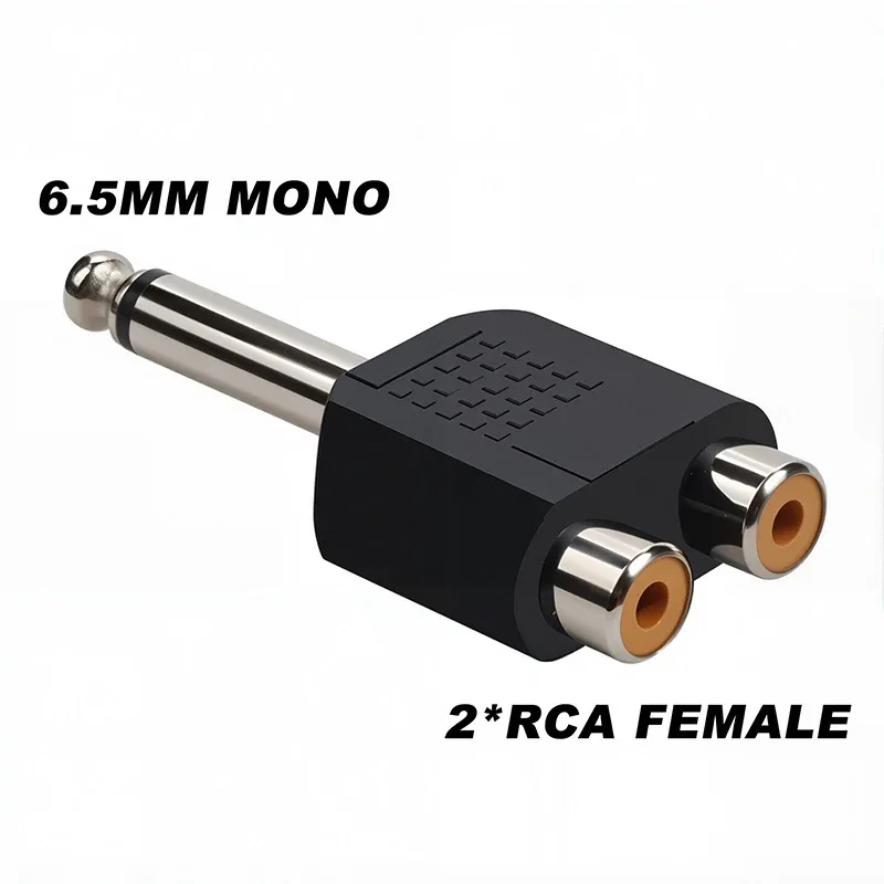 Lot de 5 adaptateurs audio Jack 6,35 mm mâle vers 3,5 mm femelle slide 9