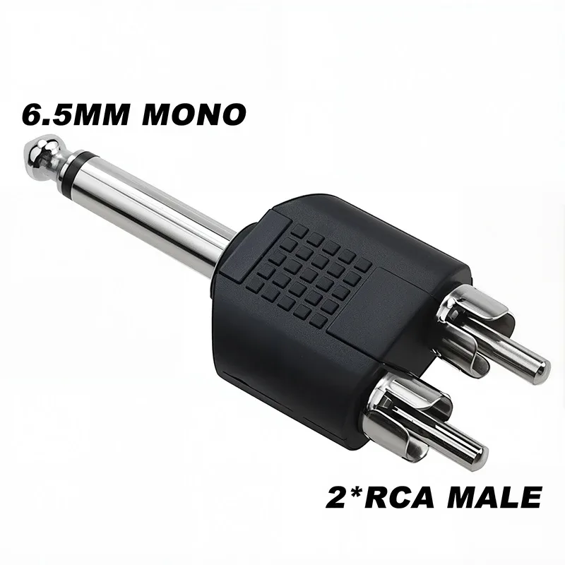 Lot de 5 adaptateurs audio Jack 6,35 mm mâle vers 3,5 mm femelle slide 7