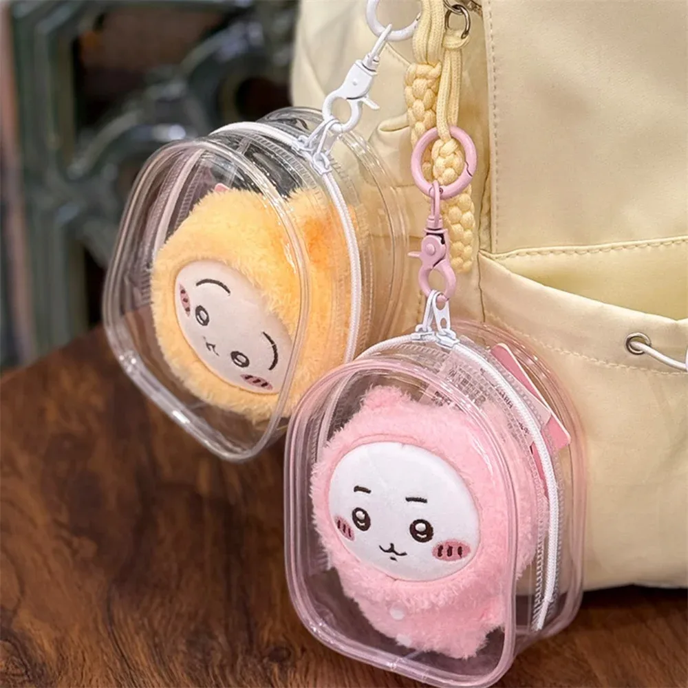 Sac de rangement transparent en PVC pour figurines avec porte-clés (12 cm) slide 3