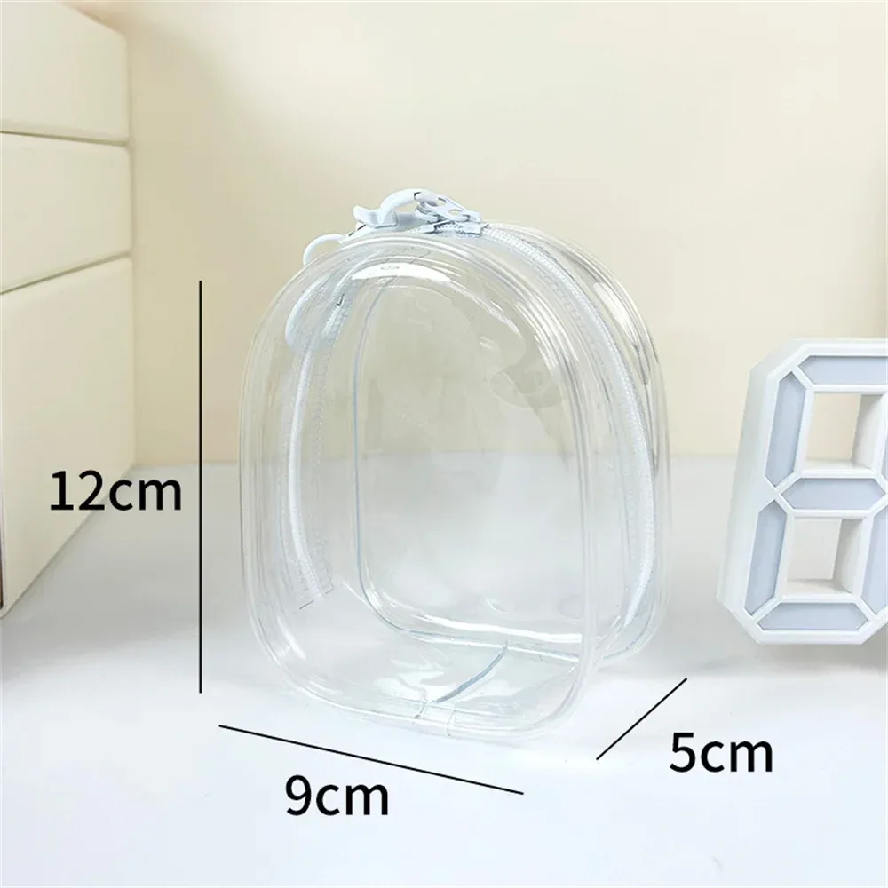 Sac de rangement transparent en PVC pour figurines avec porte-clés (12 cm) slide 8