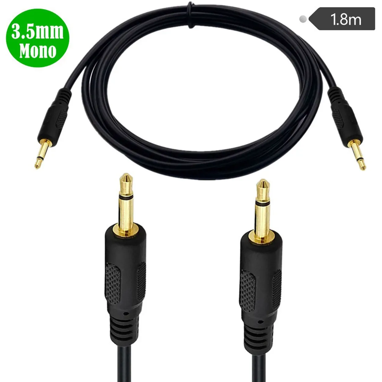 Câble d'extension Jack 3,5 mm Mono (TS) pour déclencheur 12V et récepteur IR - 1,8 m - Image 1