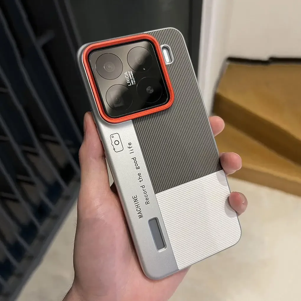 Coque en cuir tricolore pour Xiaomi 15 / 14 Pro - Design appareil photo - Antichoc slide 11