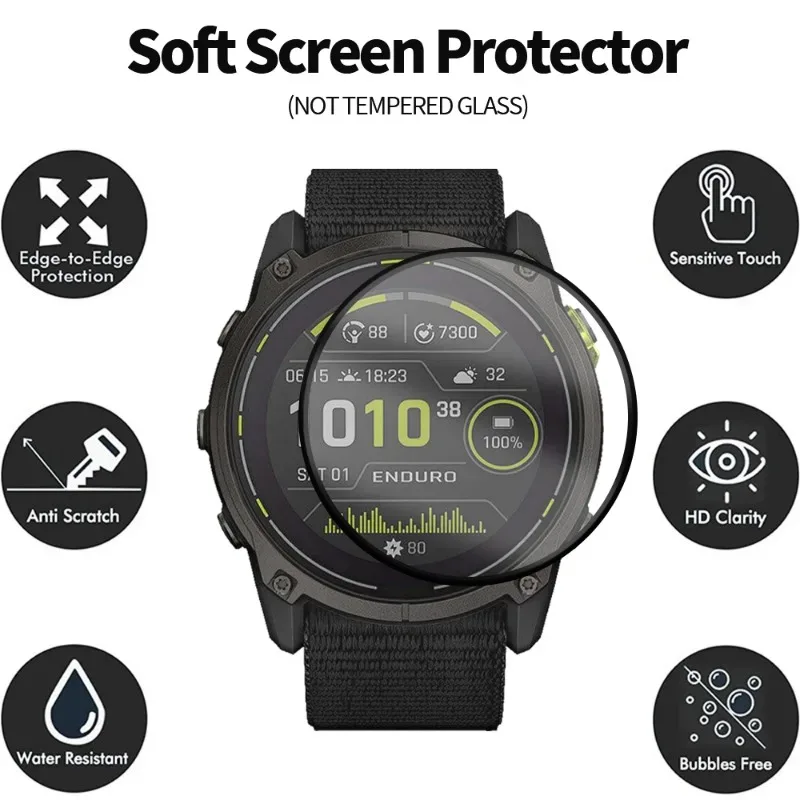 Protection d'écran en verre trempé pour Garmin Enduro 3 slide 4
