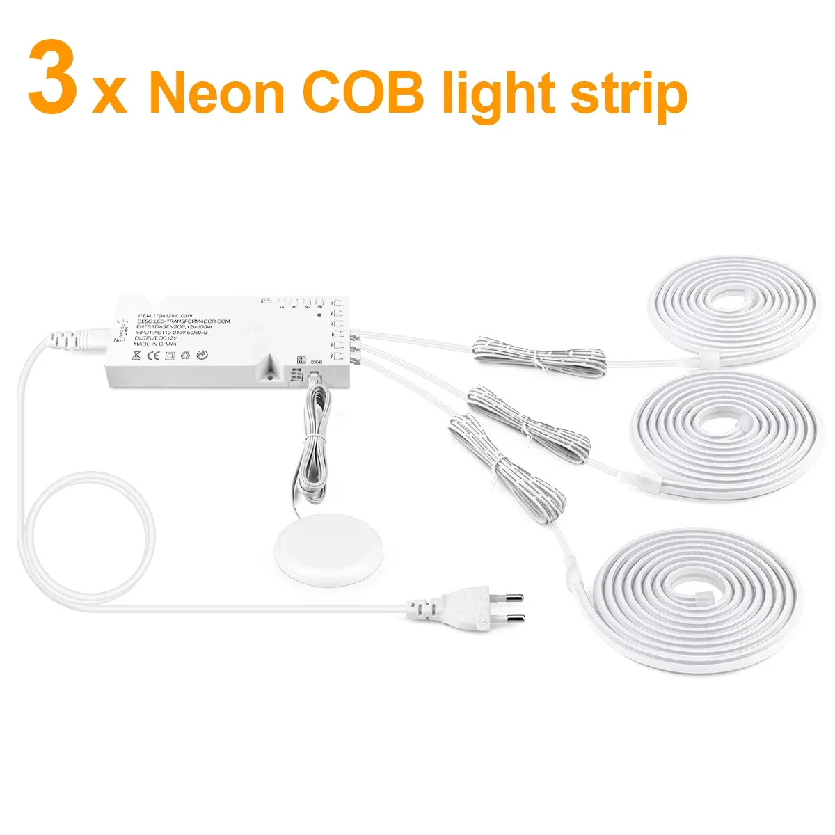 Ruban LED COB Néon Flexible en Silicone avec Capteur Tactile et Balayage Manuel slide 8